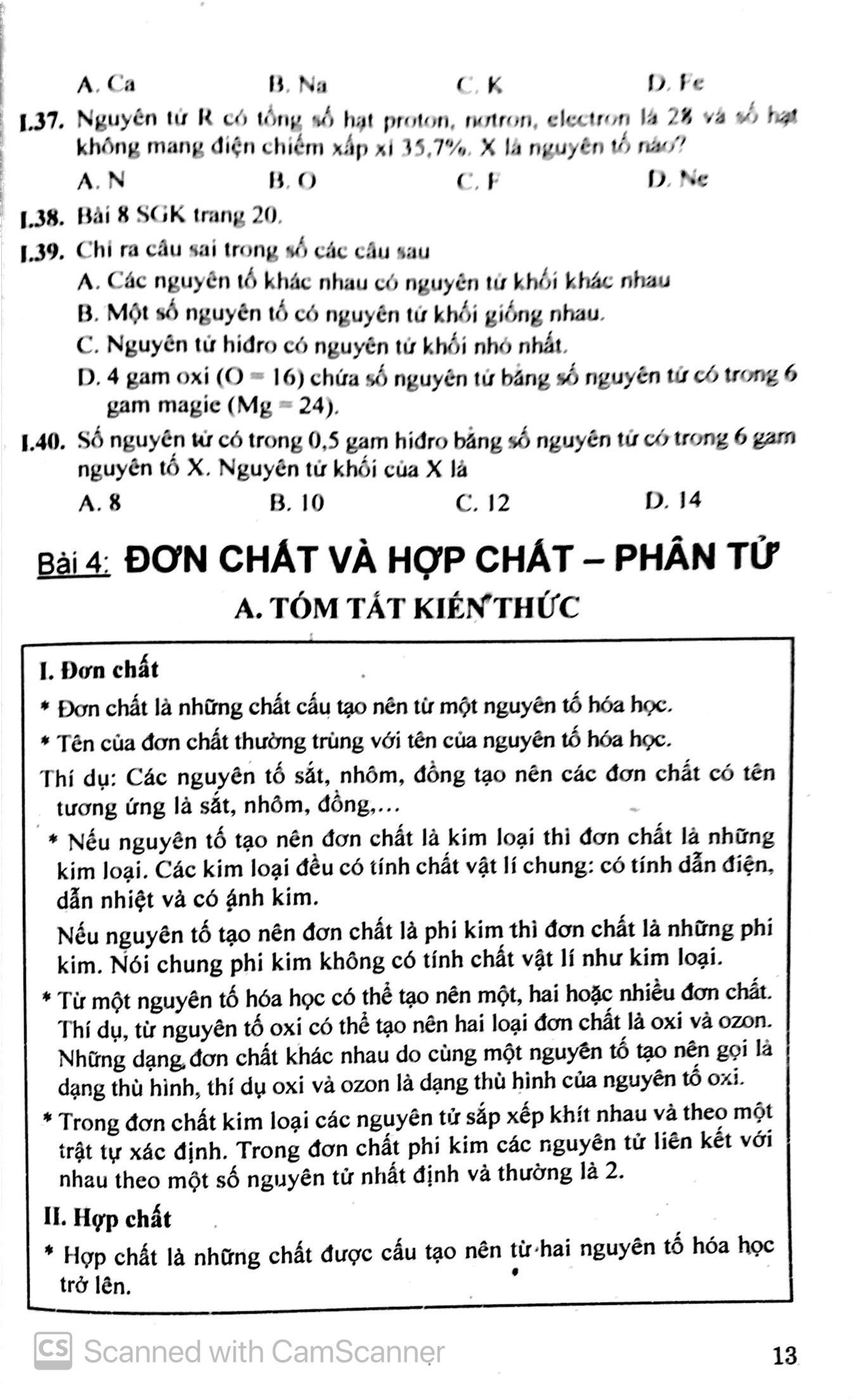 Học Tốt Hóa Học Lớp 8