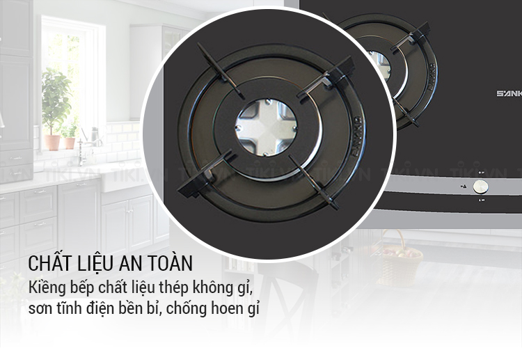 Bếp Gas Âm Sanko SH 728 BG - Hàng chính hãng