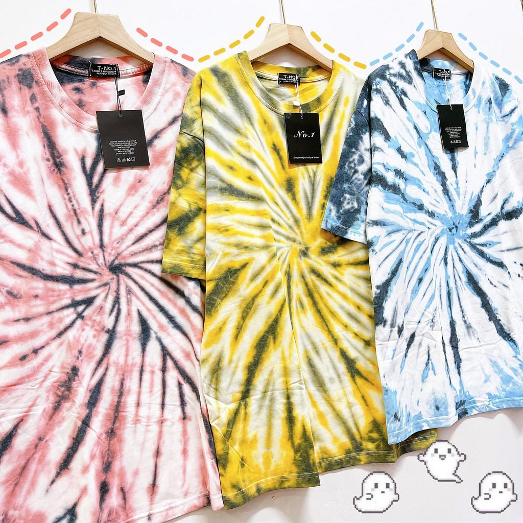 Áo loang trơn tie dye unisex form rộng Tie Boutique