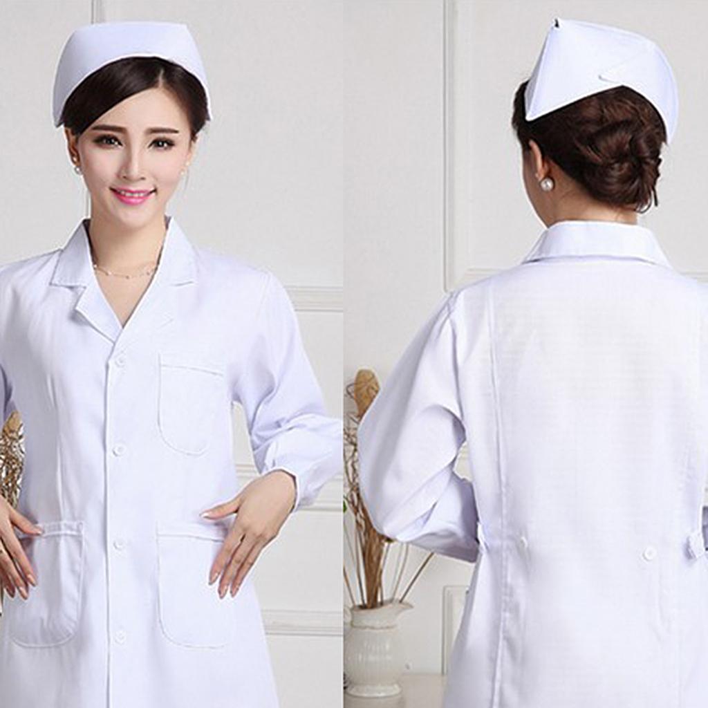 2Pcs Ladies Women Nurse Hat Fancy Dress Adult Costume Party Accessories, Pink & White