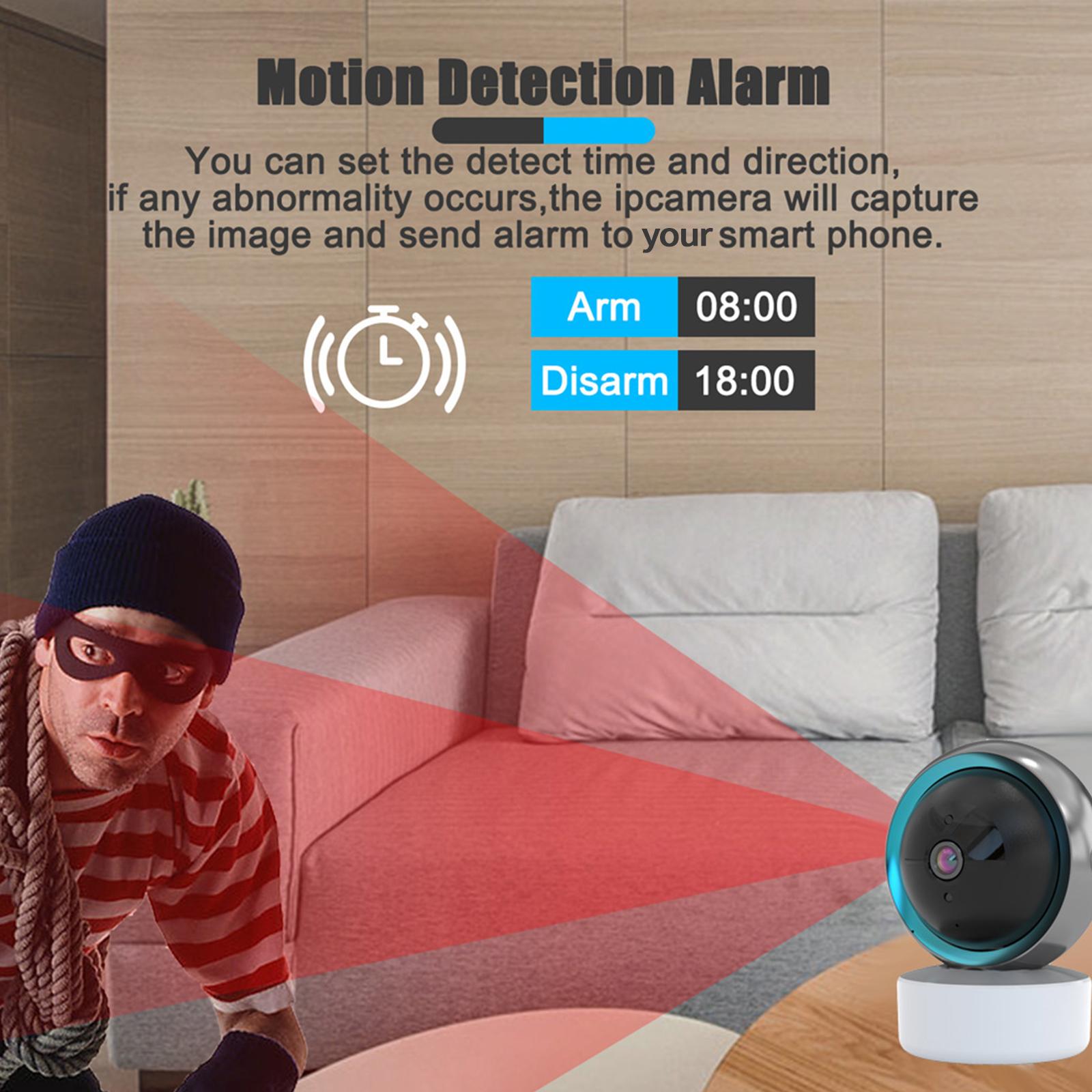 Camera An Ninh Wifi Không Dây 1080P Theo Dõi Chuyển Động Ir Âm Thanh 2 Chiều