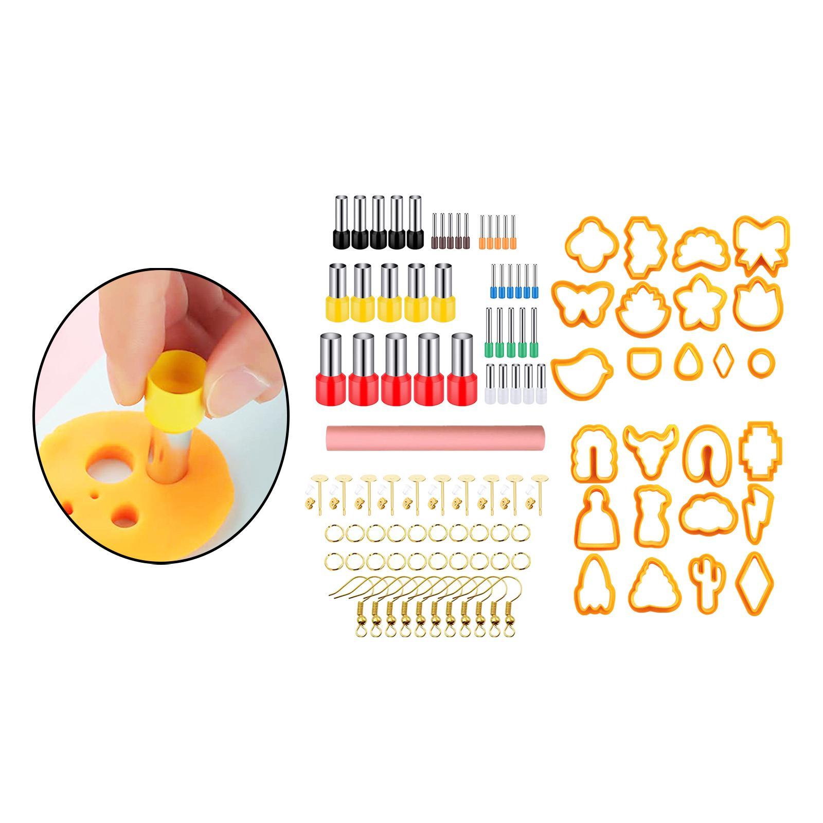 106Pcs Polymer Clay Cutter Set Ceramic Craft, Clay Earring Polymer Cutter