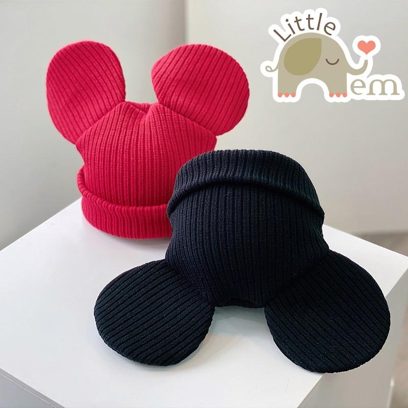 Mũ bé trai/ bé gái kiểu dáng Hàn Quốc _ Mickey len