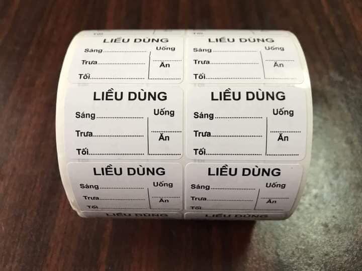 Tem chia liều dùng cho nhà thuốc
