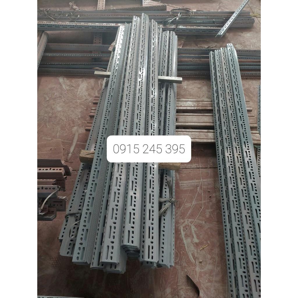 KT : 85cm . Bộ 4 thanh sắt v lỗ đa năng V3x5cm dài 85cm