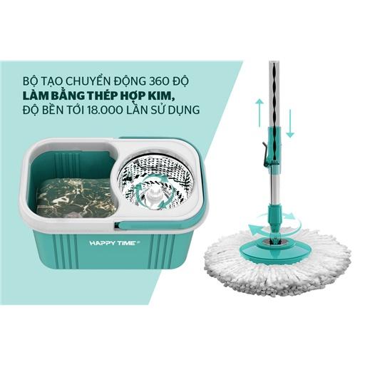 [CHÍNH HÃNG 1 ĐỔI 1] BỘ LAU NHÀ XOAY 360 ĐỘ SUNHOUSE MY HOME TIME CAO CẤP CHẮC CHẮN BẢO HÀNH CHÍNH HÃNG 1 NĂM