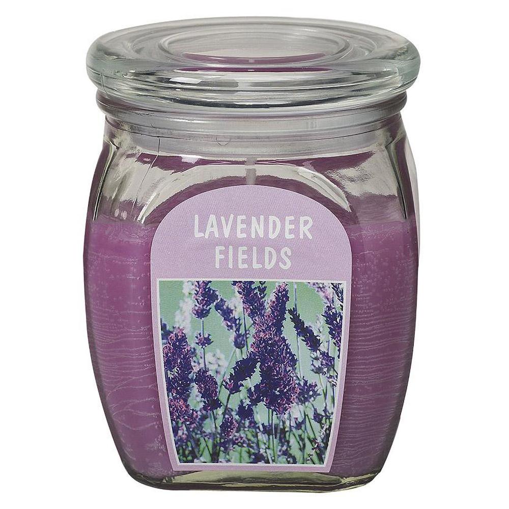 Hũ nến thơm tinh dầu Bolsius Lavender Fields 305g QT024366 - cánh đồng oải hương, nến trang trí, thơm phòng, thư giãn, khử mùi