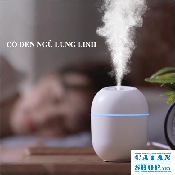 Máy xông tinh dầu Mini Humidifier cho phòng ngủ và trên xe hơi, Máy khuếch tán tinh dầu phun sương tỏa hương thơm