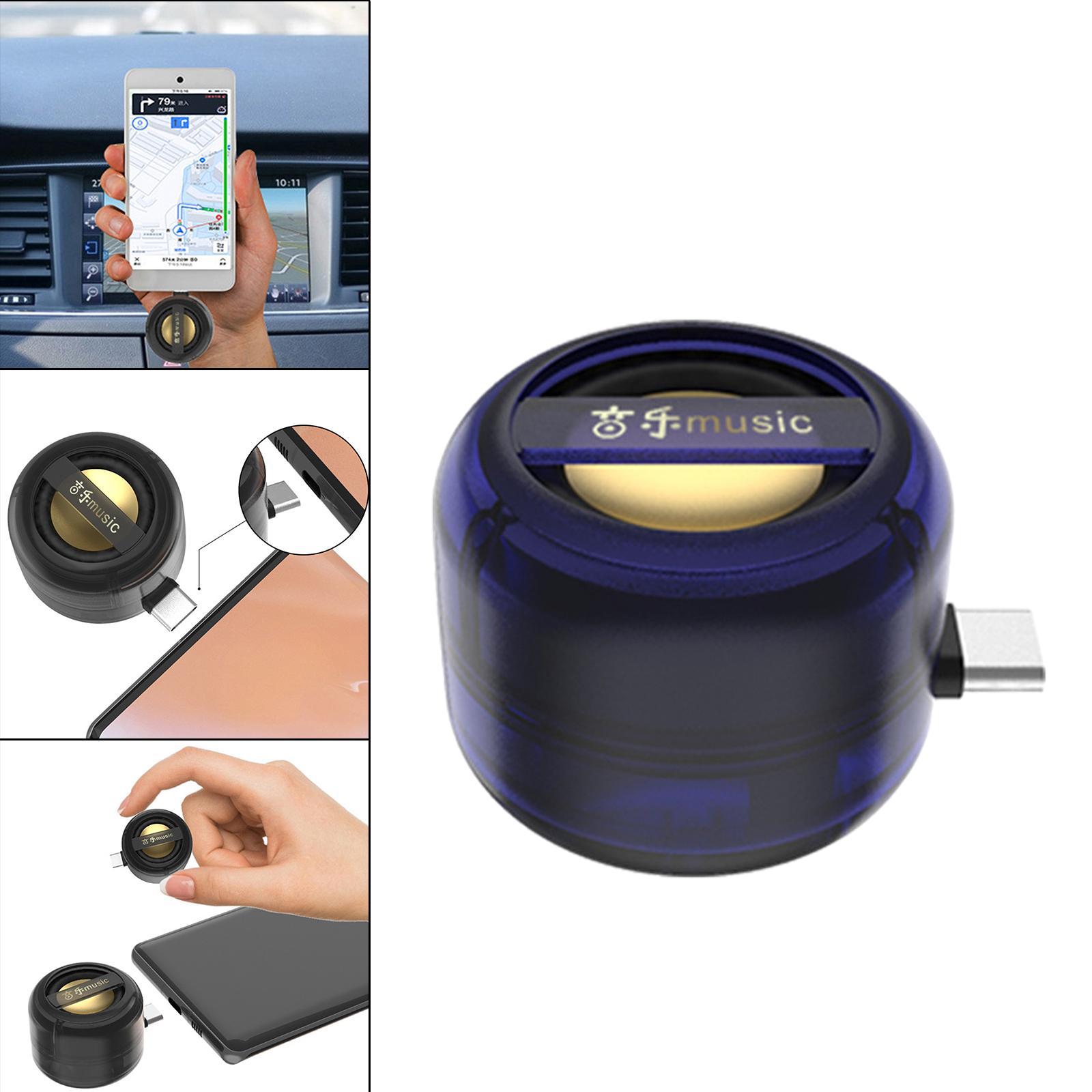USB Phone Speaker Plug and Play w/   Blue