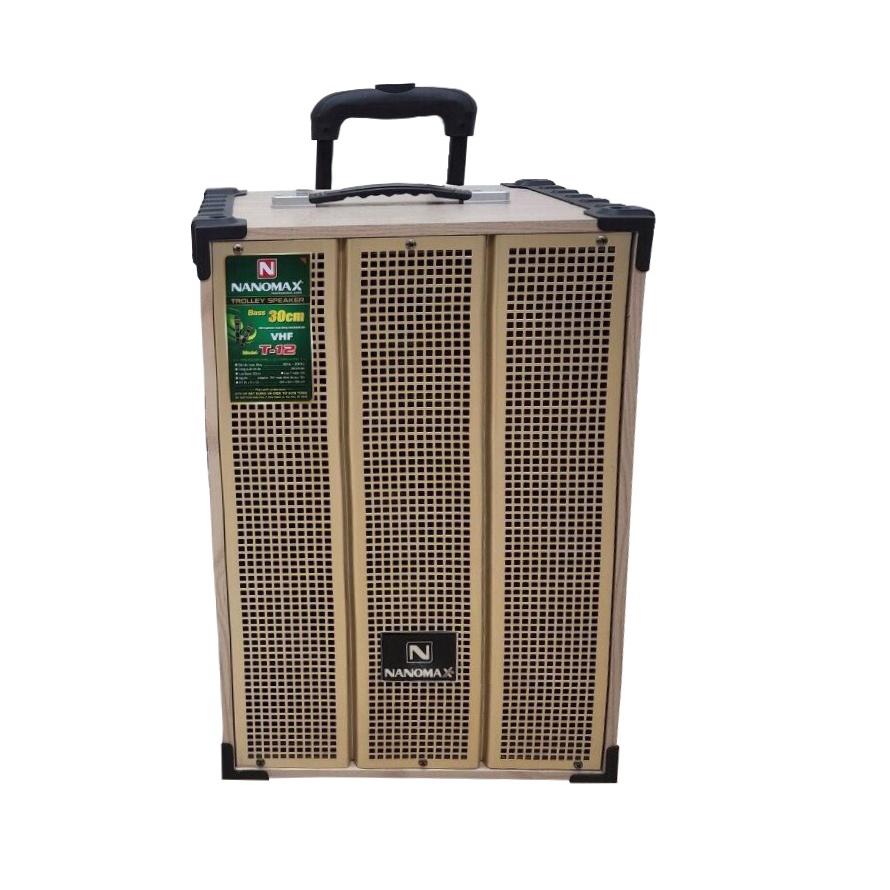 Loa Karaoke Di Động NANOMAX T-12 (Bass 30cm, 2 Micro)