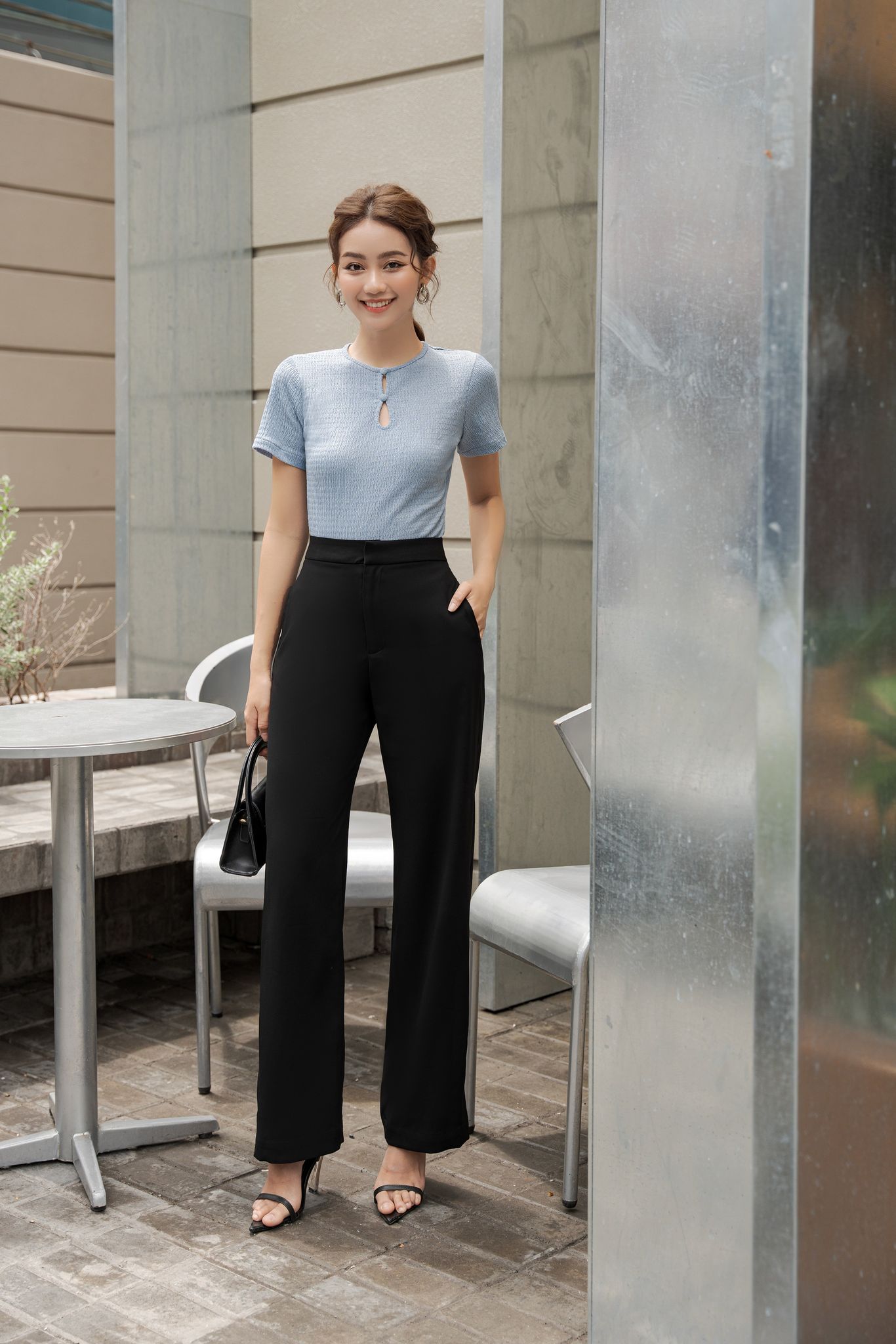 OLV - Áo Rouie Light Blue Top
