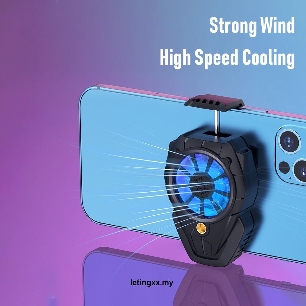 Mobile Quạt Tản Nhiệt 3 Tốc Độ Có Đèn Điều Chỉnh Được Cho Chơi Game Trên Điện Thoại