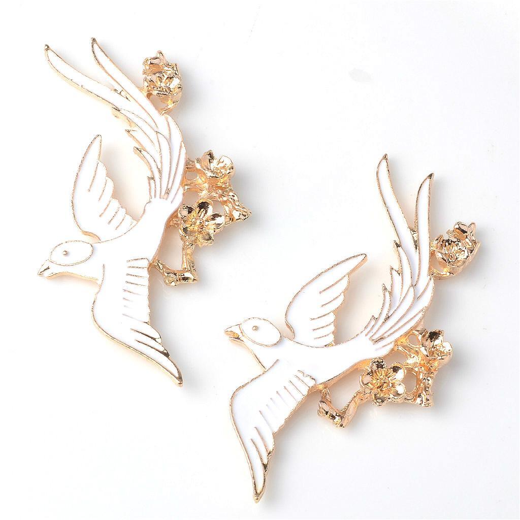 10 Pcs Alloy Flatback Buttons Embellishments DIY Phone Case Hair Accessories