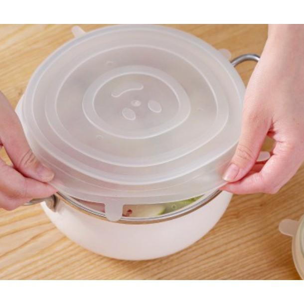BỘ 6 NẮP ĐẬY THỰC PHẨM SILICON