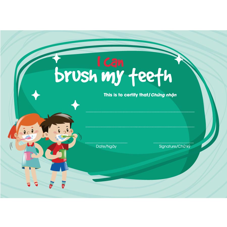 Combo 2 Bộ bằng khen tặng bé - 14 mẫu khác nhau