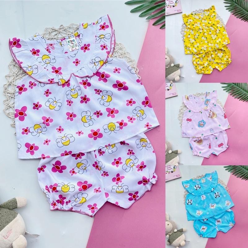 Đồ bộ tôn mềm, mịn, mát cho bé gái 4-9kg