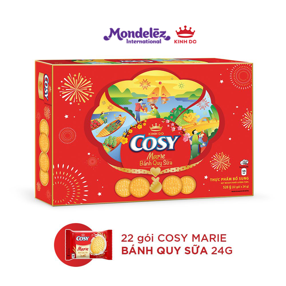 Bánh quy Cosy Marie, hộp quà Tết 528g