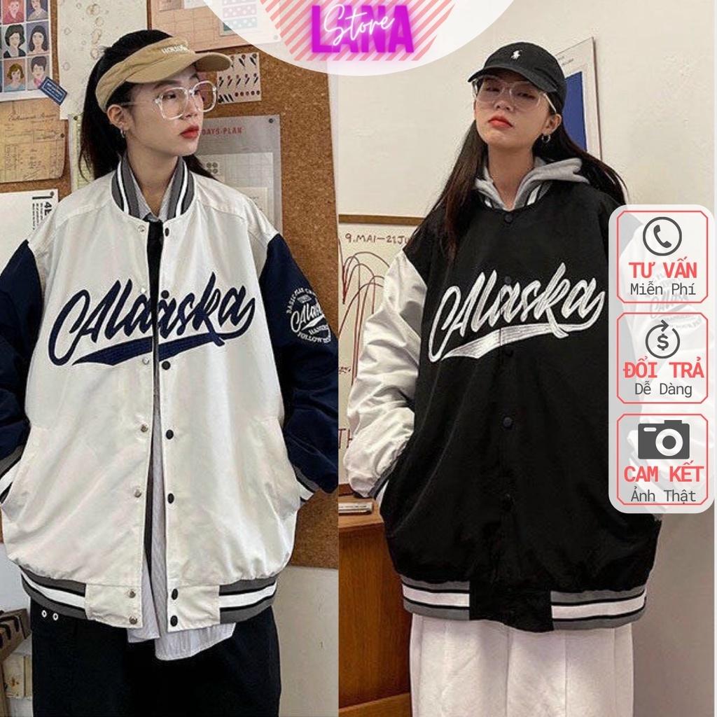 Áo Bomber Dù in Alaska 2 Lớp chất đẹpÁo Khoác Dù 2 Lớp Unisex Mặc Nam Nữ