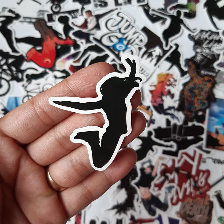 Bộ Sticker dán cao cấp chủ đề PARKOUR - Dùng dán Xe, dán mũ bảo hiểm, dán Laptop