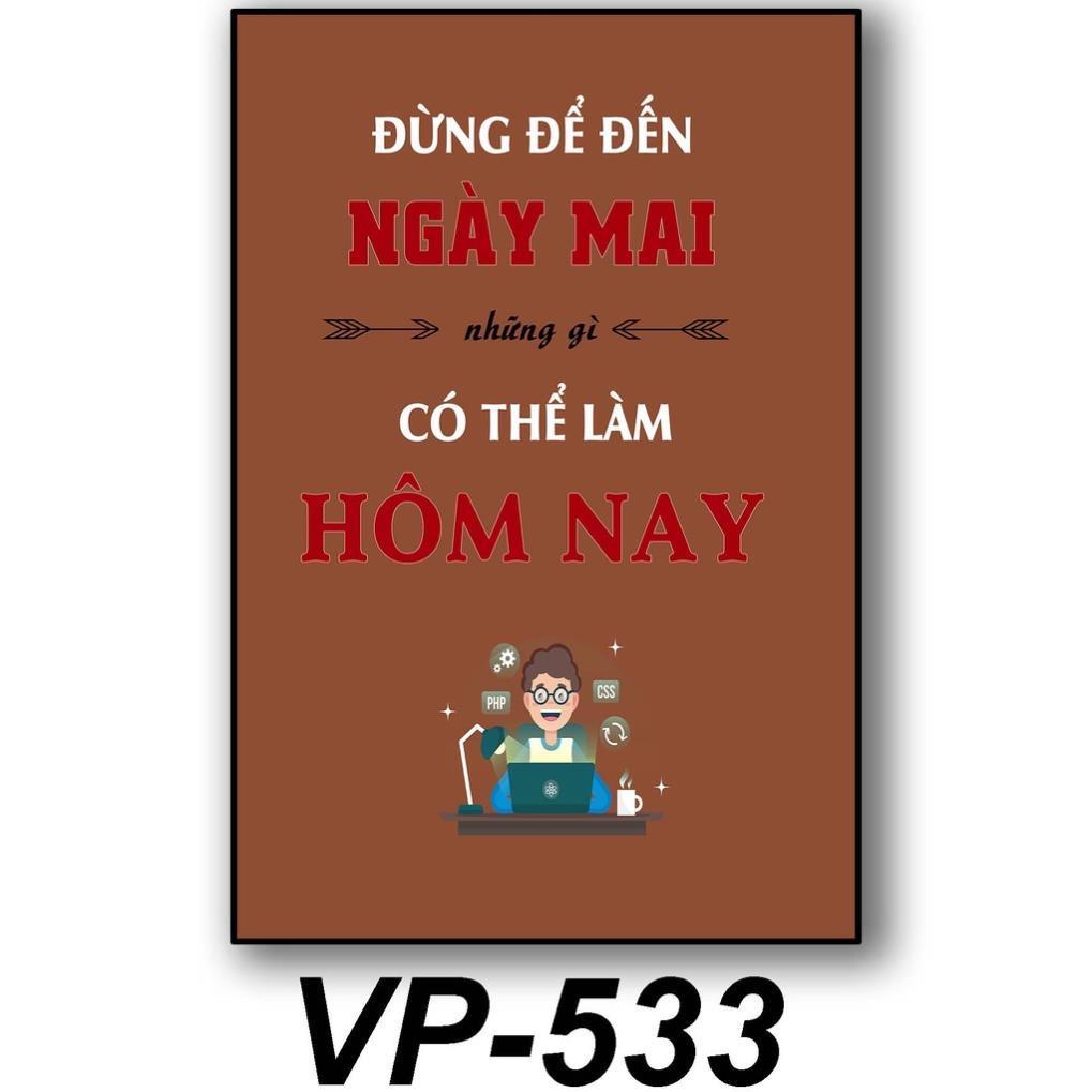 Tranh slogan cho văn phòng tranh trí tạo động lực giá cực sốc, Tranh gỗ treo tường tạo cảm hứng làm việc