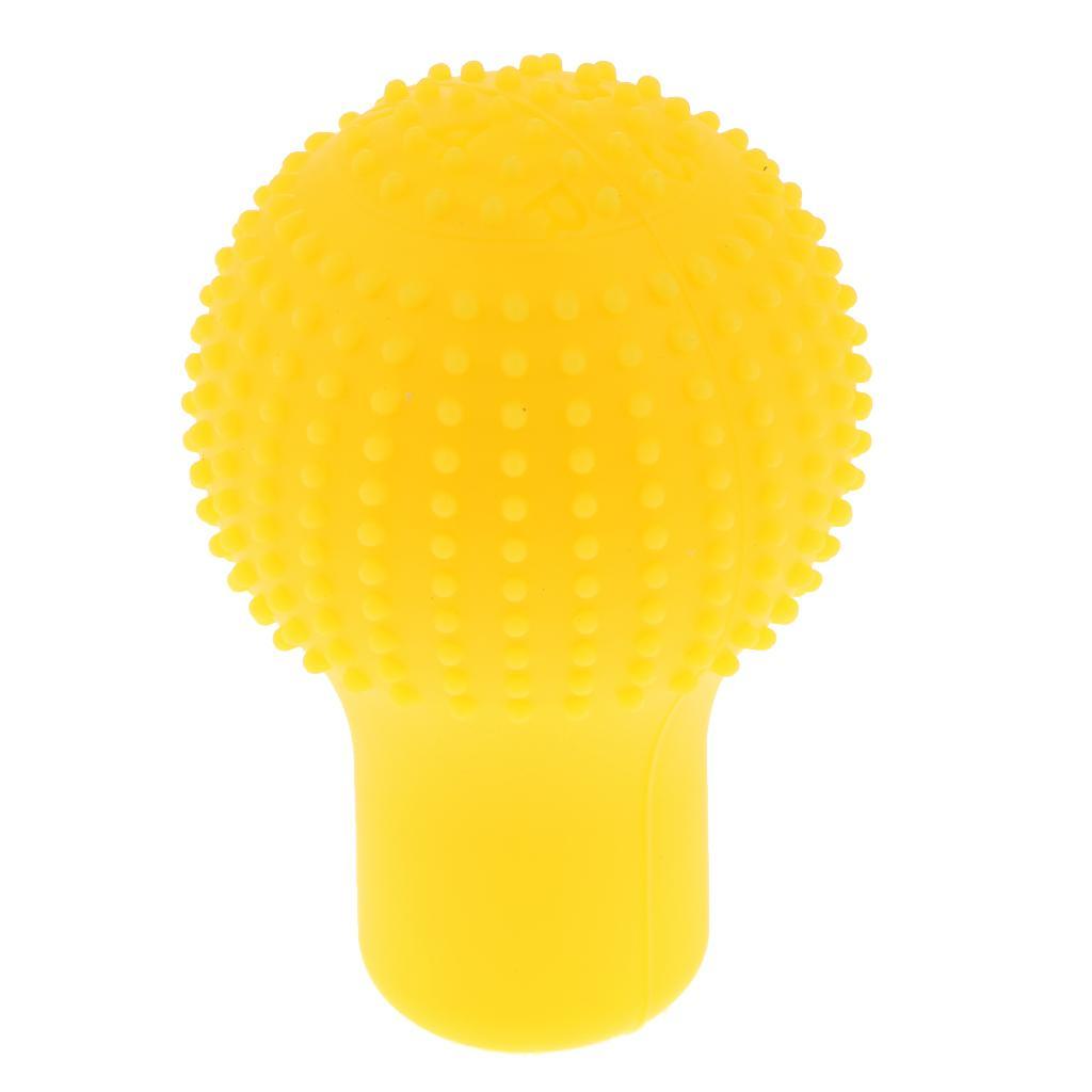 Car Silicone Round Non Slip Gear  Knob Cover Shifter Stick Glove Black