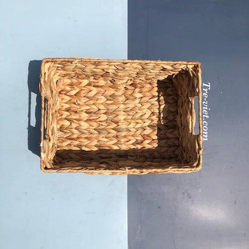 Giỏ lục bình chữ nhật đa năng đựng đồ - Storage basket - có sẵn 3 size