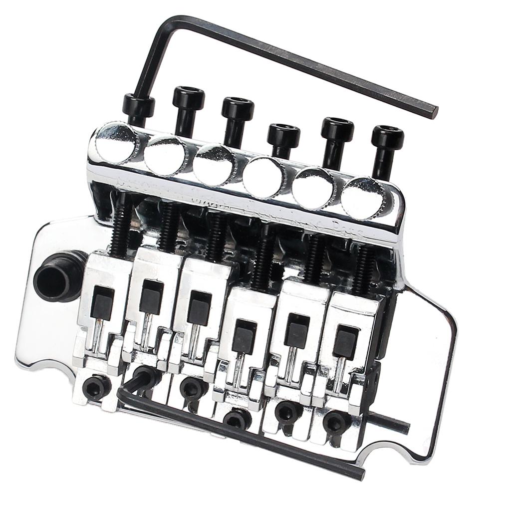 6 Dây Đôi Tremolo Cầu Yên Cầu Bộ cho Đàn Guitar Điện Chrome