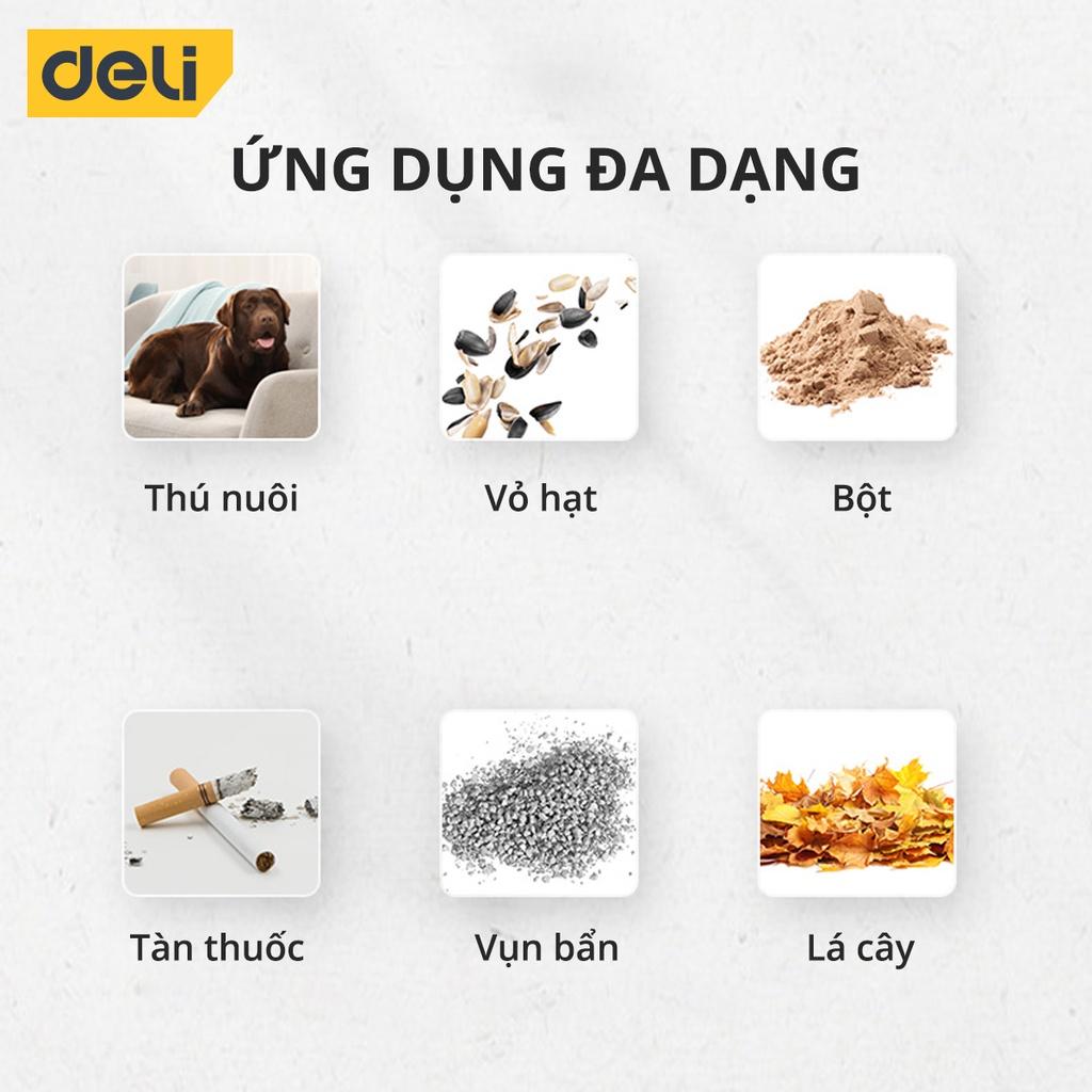 Máy Hút Bụi Cầm Tay Mini Không Dây Deli - Làm Sạch Cho Ô Tô, Đồ Dùng Trong Gia Đình - Nhỏ Gọn, Dễ Sử Dụng - Hàng Chính Hãng DL8080 DL8081