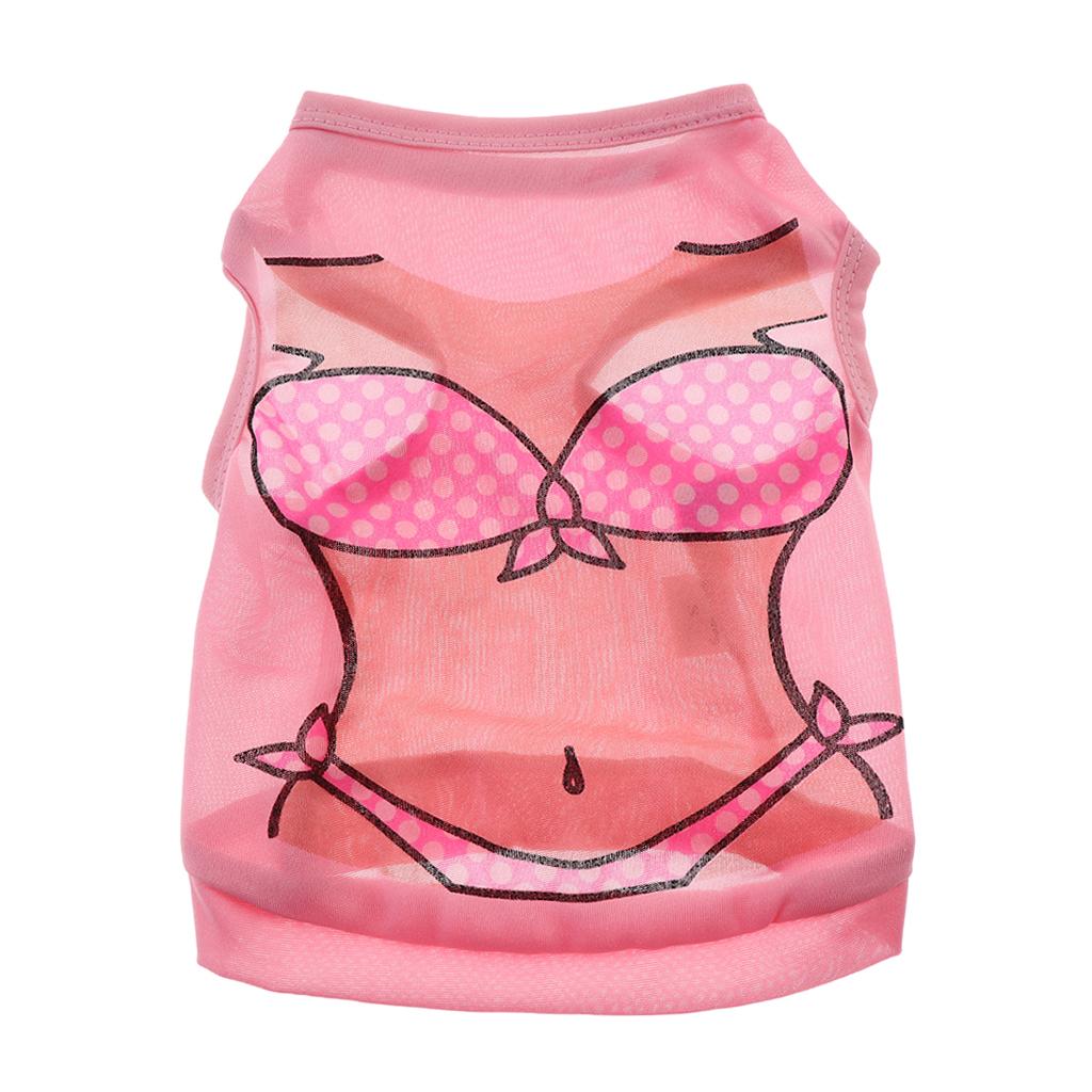 Pet Clothes Dog Cat Apparel Vest for Puppy Cat Bikini Printing Clothes