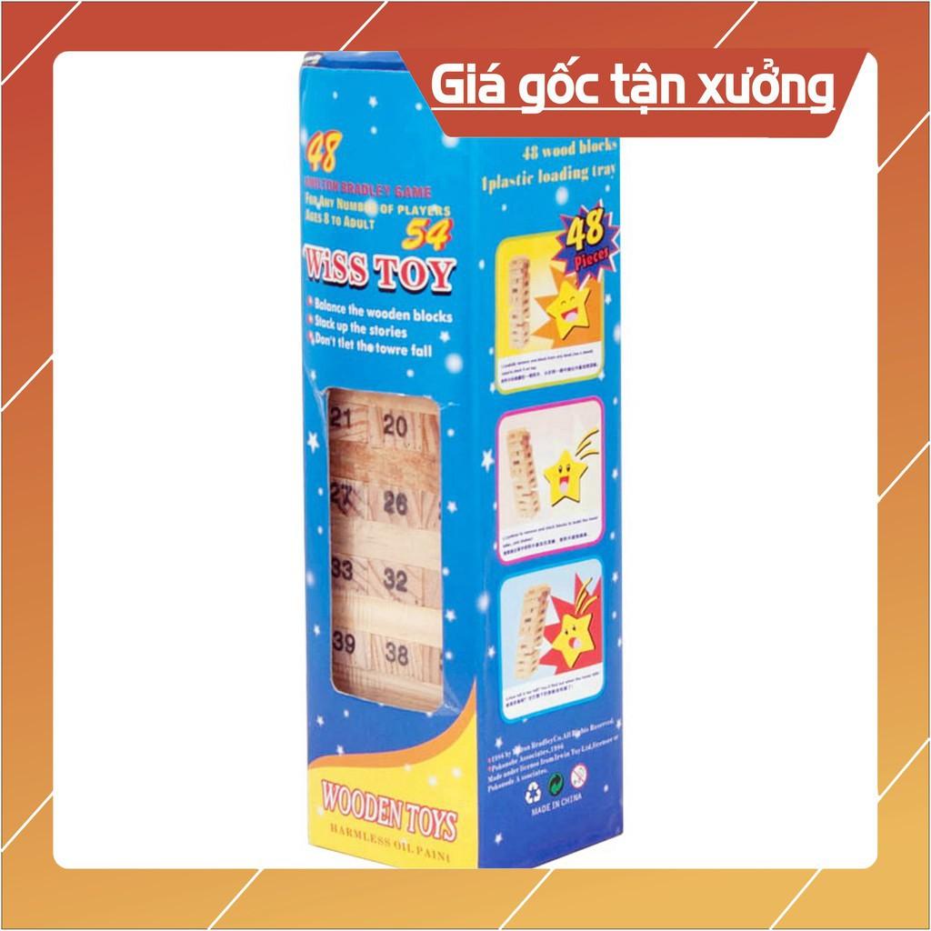 -XẢ HÀNG- Bộ đồ chơi rút gỗ 54 thanh mini