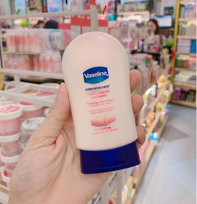 Kem dưỡng da tay và móng Vaseline Intensive Care Healthy Hands and Nails Thái Lan 85ml( không xuất hóa đơn đỏ-không có tem phụ )