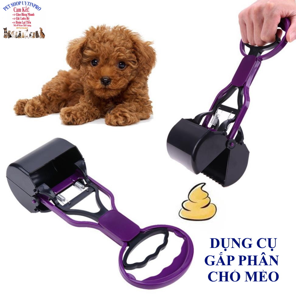 Dụng cụ gắp phân Chó Mèo Dài 29cm Chất liệu nhựa cao cấp Trợ thủ đắc lực, tiện lợi