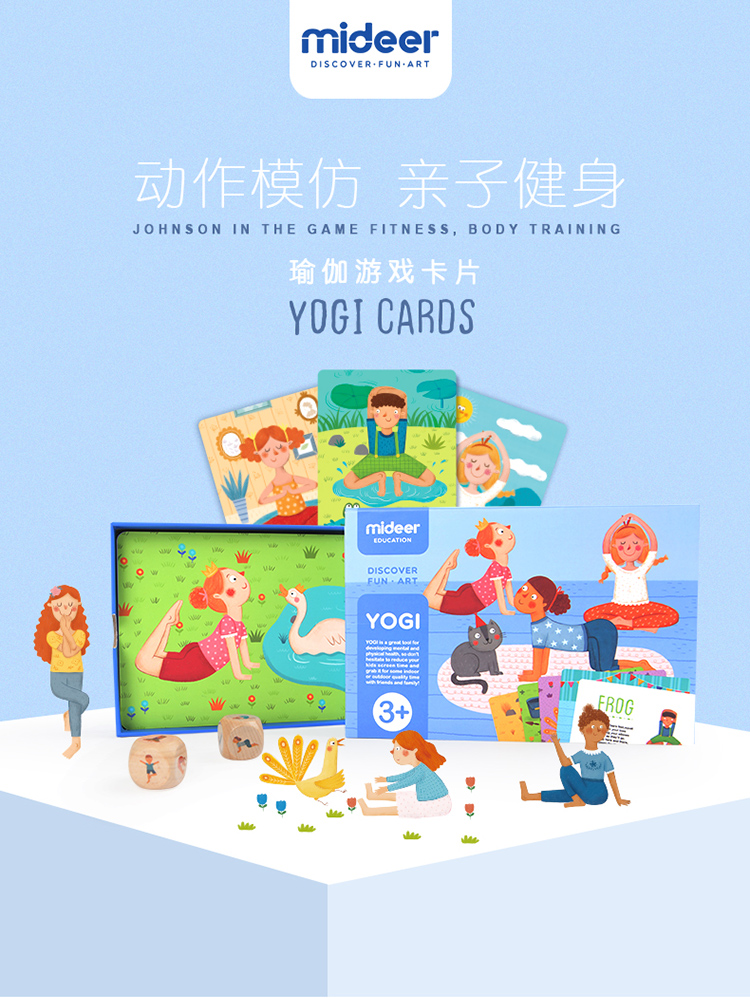 Bộ thẻ học Yoga - Mideer Yogi Cards