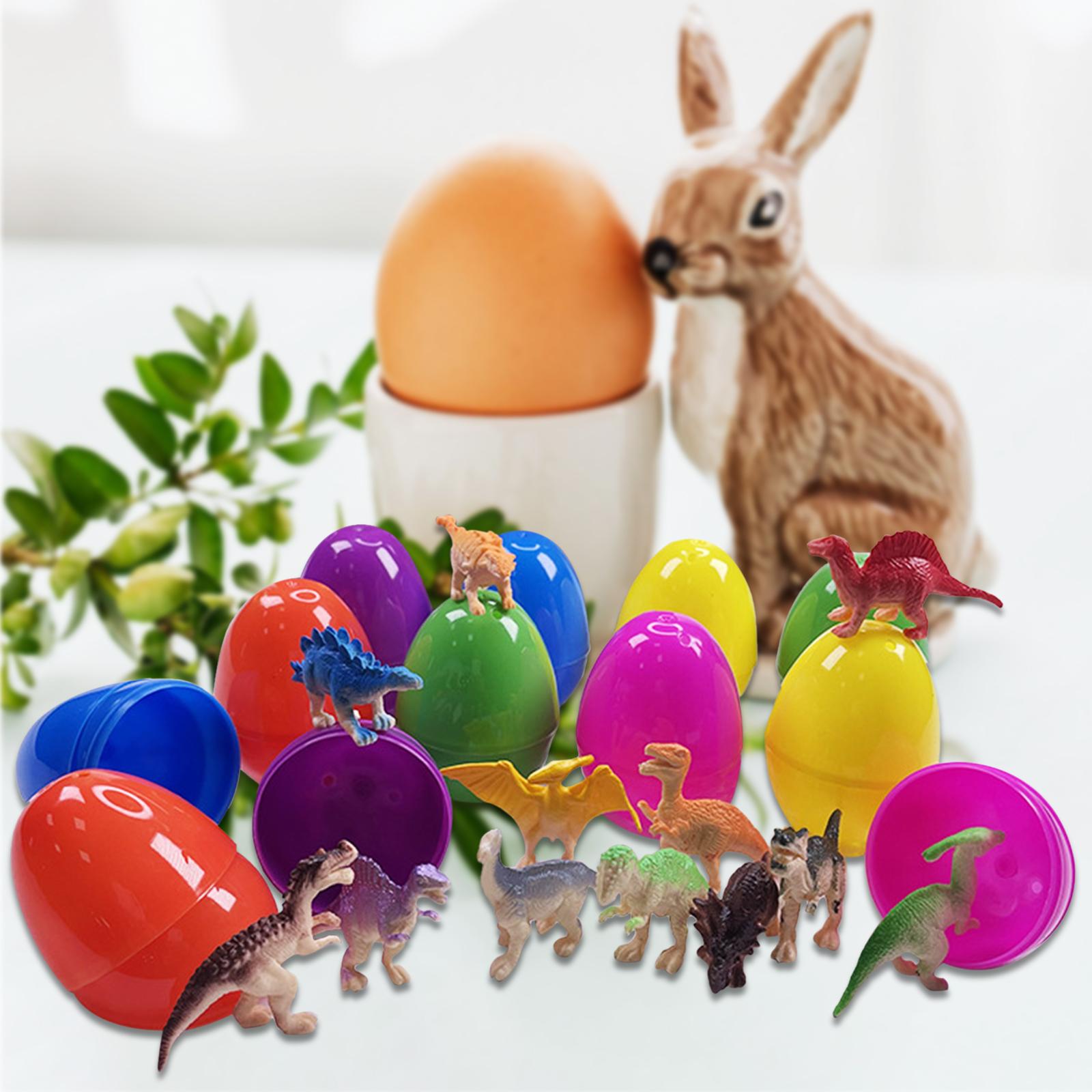 Set 12 Trứng Phục Sinh Kèm 36 Món Quà Đồ Chơi Động Vật Ngẫu Nhiên Dành Cho Trẻ Em