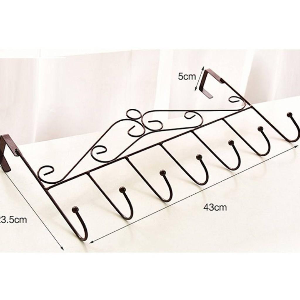 Móc treo quần áo sau cửa - móc treo sau cửa 7 móc