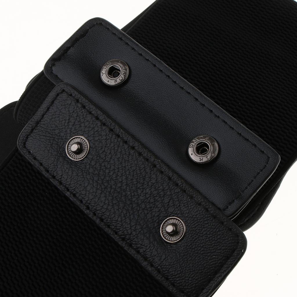 2xWomen Vintage Leather Wide Waist Belt Cincher Elastic Band Corset