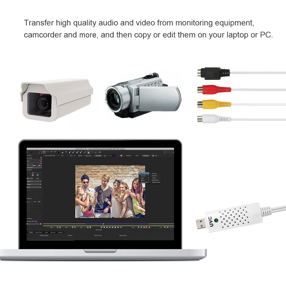 Bộ Chuyển Đổi Video HD Có Thẻ Ghi Âm USB 2.0 Để Chỉnh Sửa Video Cho Máy Tính DVD