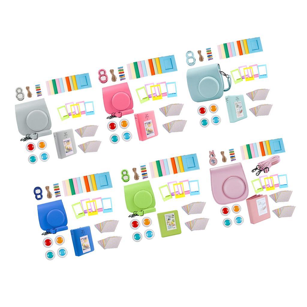For   Mini 9 Camera PU Case Close up Lens Gift Set