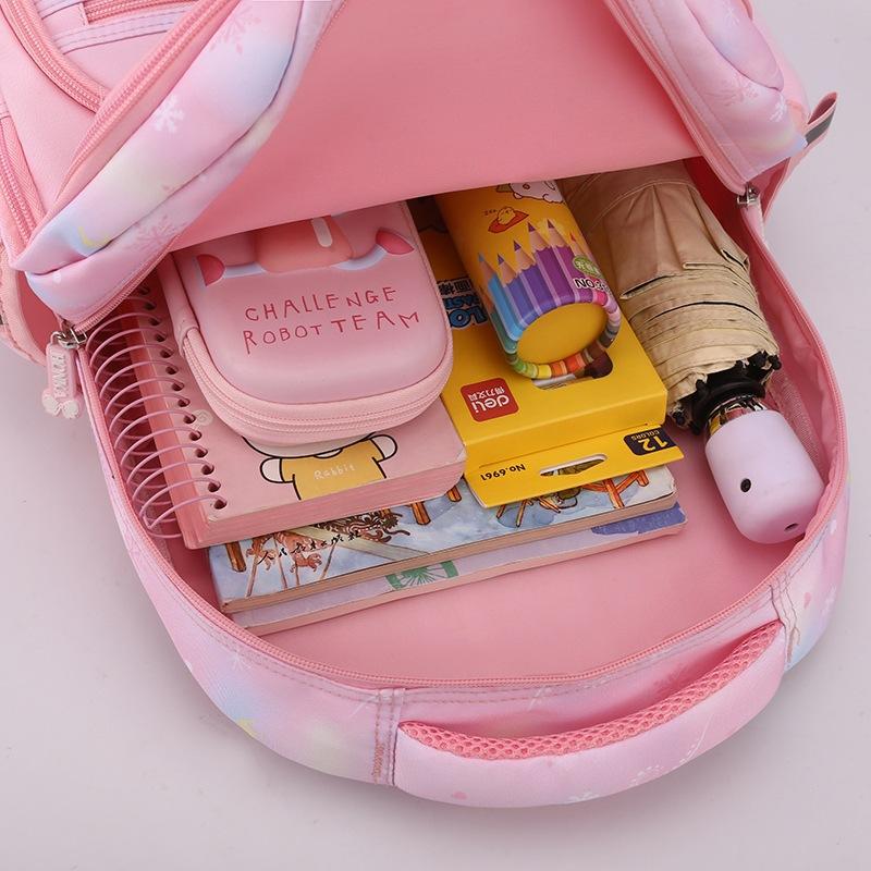 Balo học sinh cấp 1 vải cao cấp chống nước màu pastel dễ thương đi học tiểu học cho bé trai gái 2263