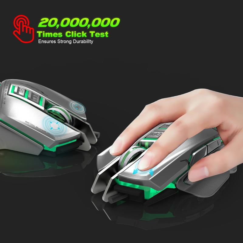 Chuột cơ gaming led RGB 3200DPI - X400 mechanical Gaming mouse 11 Key hàng nhập khẩu