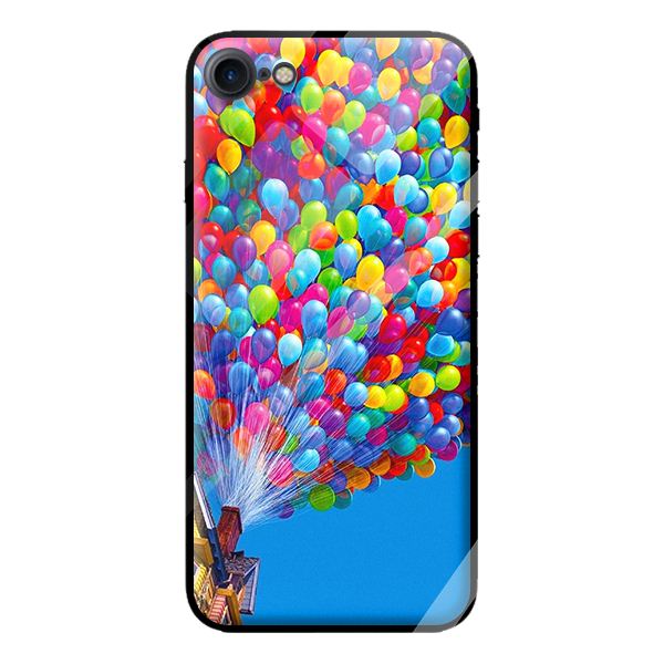Ốp lưng kính cường lực cho iPhone 8 MÀU SẮC 6 - Hàng chính hãng