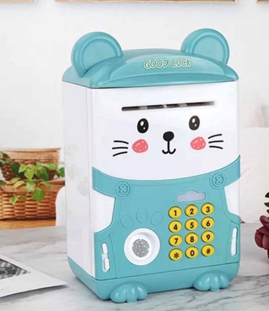 Két Sắt Mini Có Mã Khóa &amp; Vân Tay Cho Bé