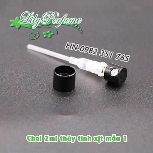Lọ chiết nước hoa 2-3ml thủy tinh dạng xịt mẫu 1