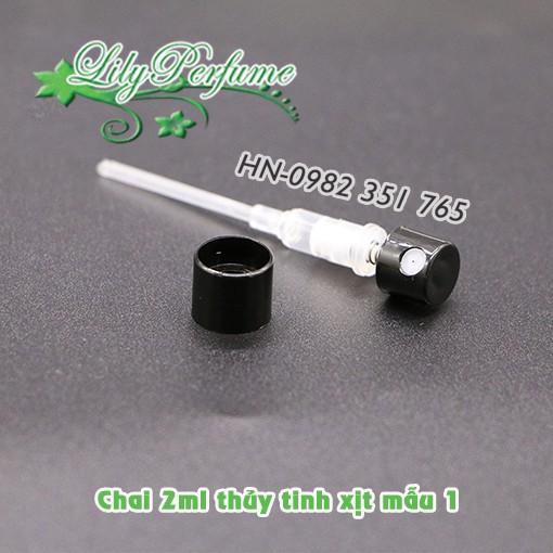 Lọ chiết nước hoa 2-3ml thủy tinh dạng xịt mẫu 1 (Vỏ chiết nước hoa/ Chai chiết nước hoa)