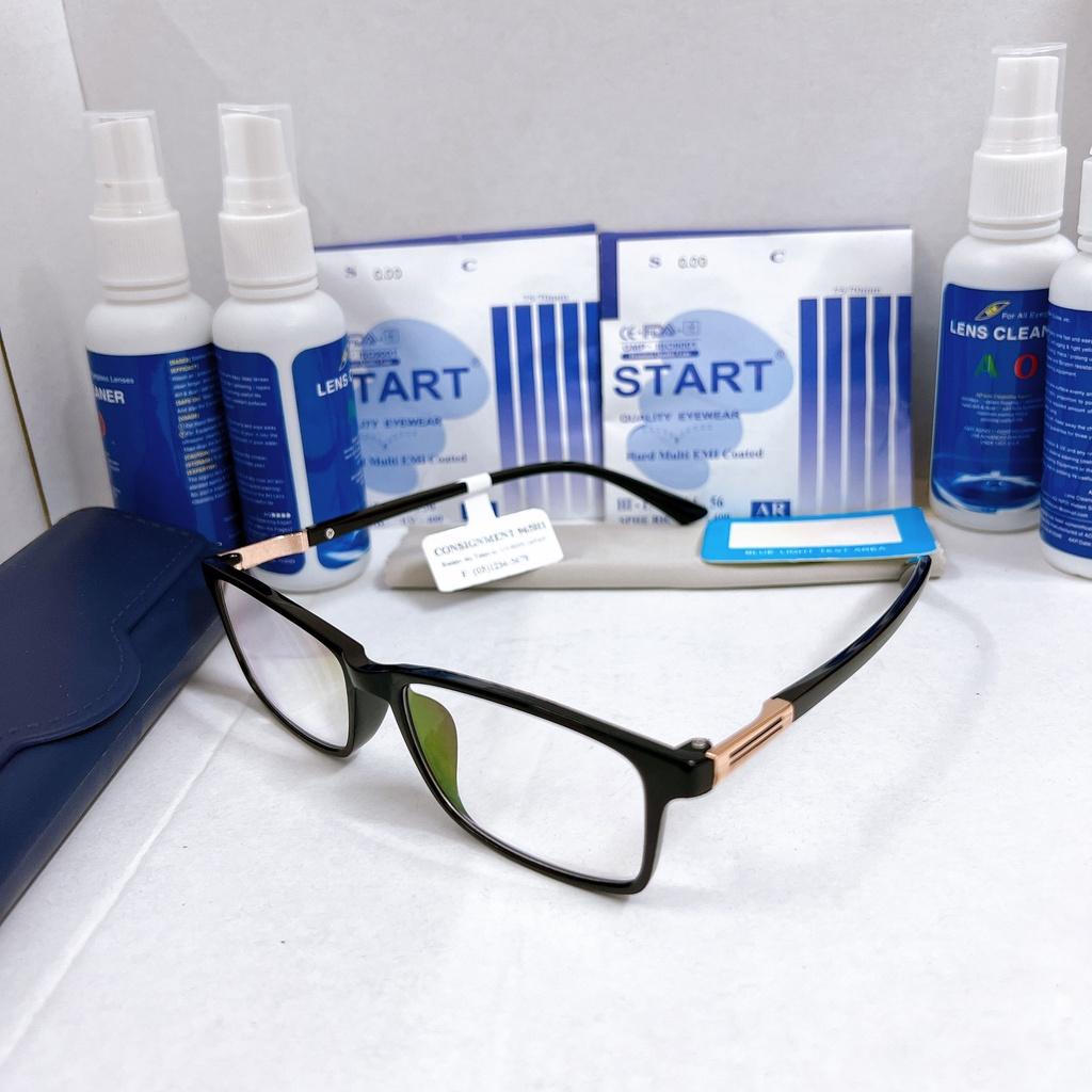 Kính lão thị viễn thị nam nữ tròng chống UV antiblue chống mỏi KVT650UNIQUI cao cấp