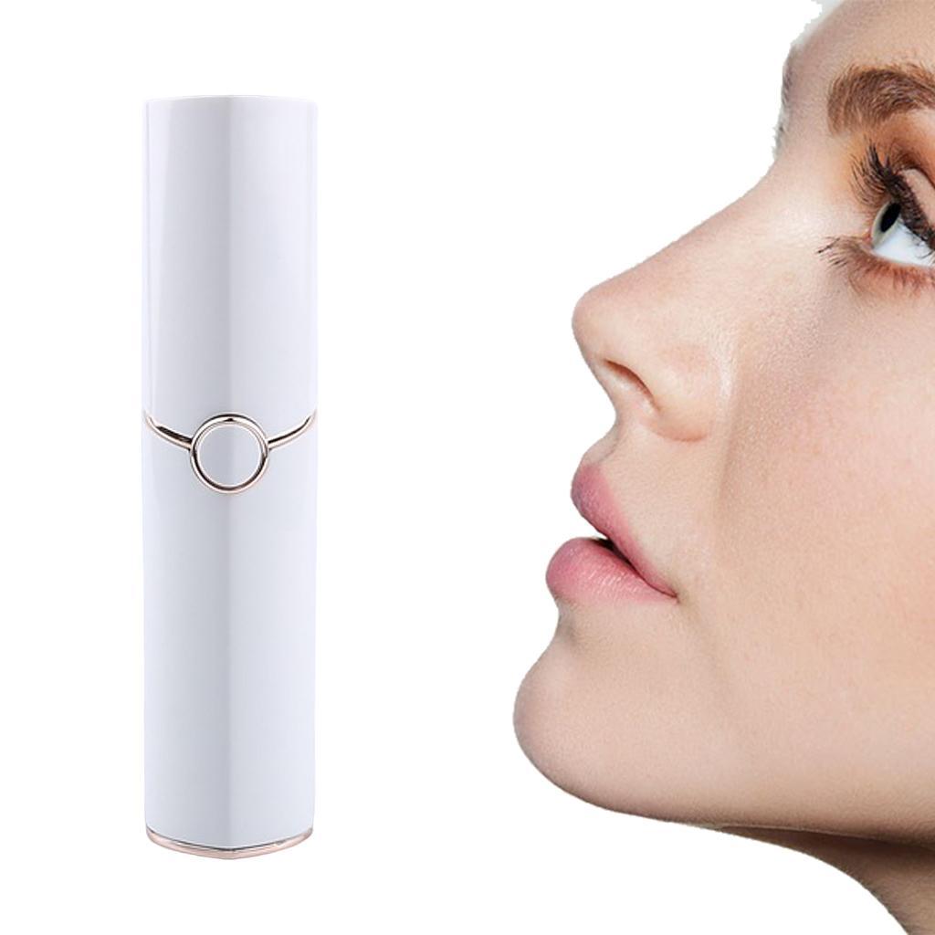 Facial Hair Remover for Women Waterproof Painless USB White