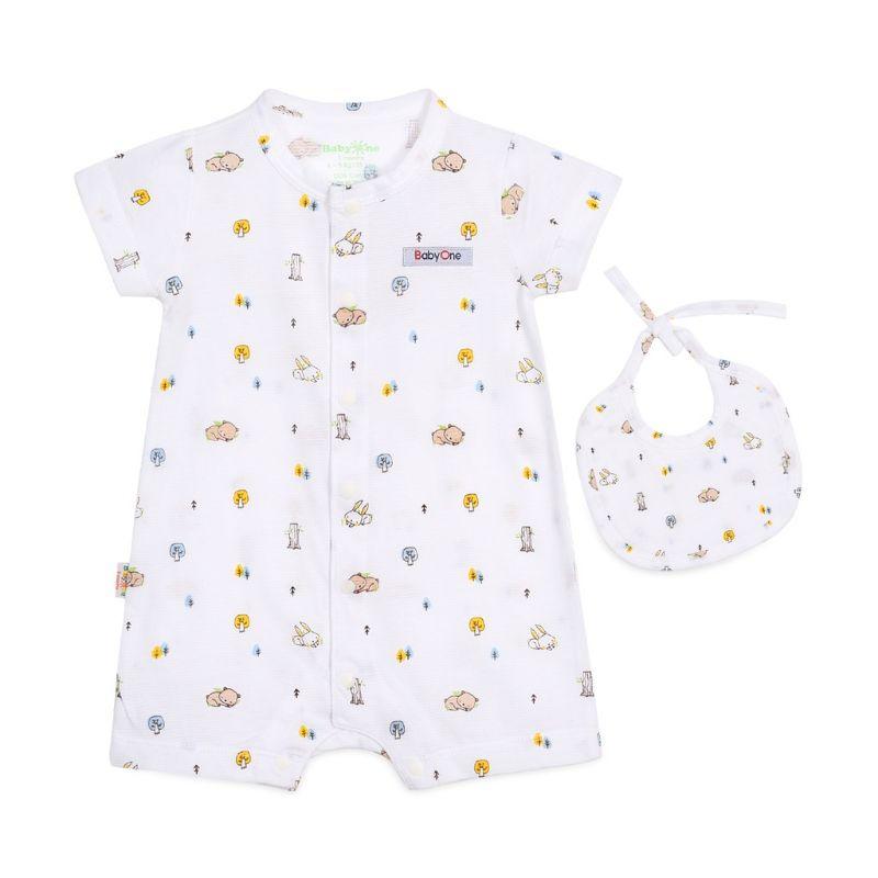 NHIỀU MÀU- Size 3-12tháng Bé 4-11kg SET BODY LIỀN QUẦN ĐÙI KÈM YẾM BabyOne