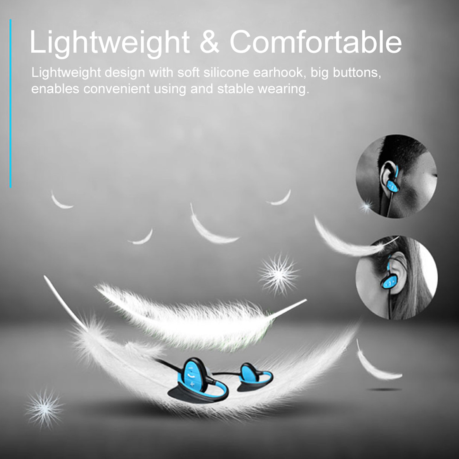 Tai Nghe Không Dây Bluetooth Chống Nước IPX8 Âm Thanh Nổi Csr Với Micrô