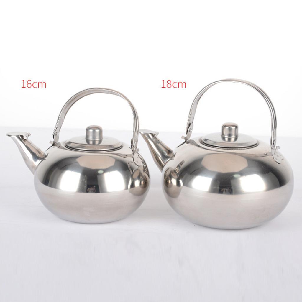 2Pcs Teapot and Tea Kettle with Stainless Steel Infuser for Stove Top
