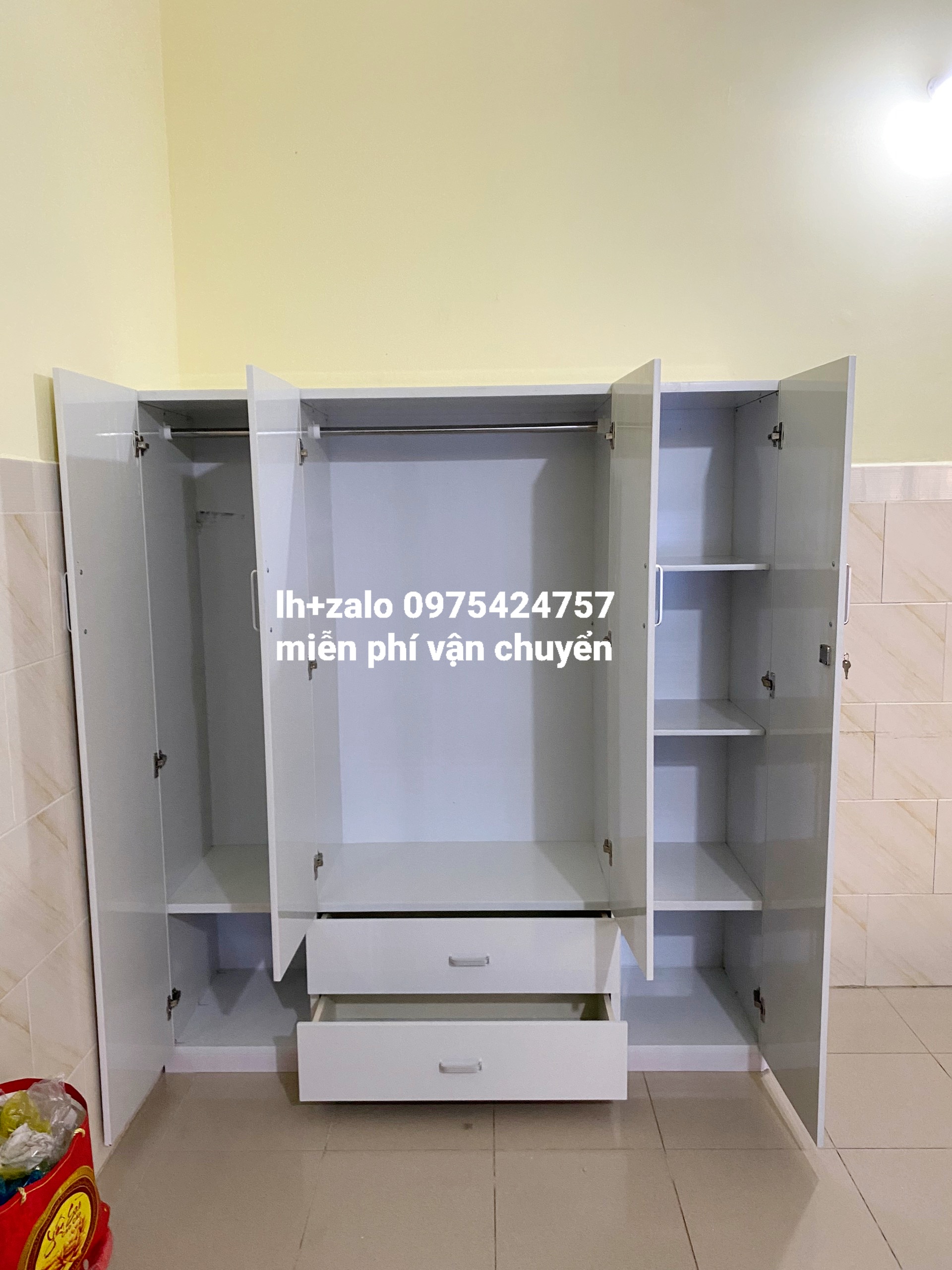 Tủ nhựa đài loan 4 cánh